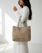 The Orbit Tote - Beige